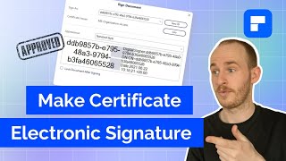 How to make certificate electronic signature on PDF