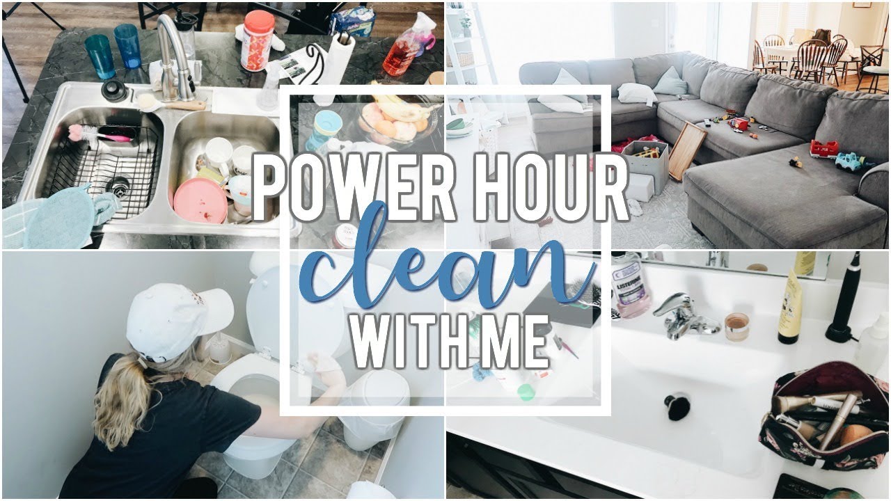 NAP TIME POWER HOUR CLEAN WITH ME 2019 // ONE HOUR SPEED CLEAN // EXTREME CLEANING MOTIVATION
