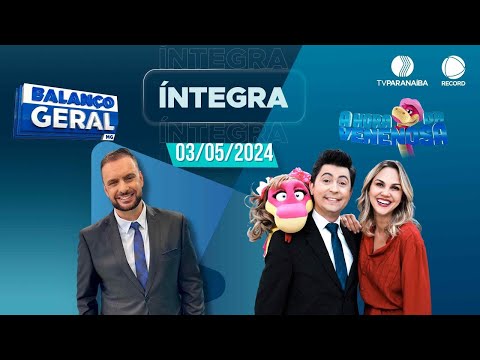 🔴 BALANÇO GERAL TARDE E A HORA DA VENENOSA MINAS | 03/05/2024 | TV PARANAÍBA AFILIADA RECORD