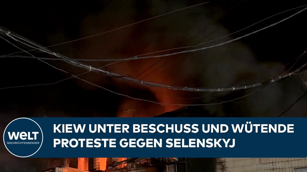 UKRAINE-KRIEG: Kiew unter Raketenbeschuss – Massenproteste gegen Minister-Rausschmiss