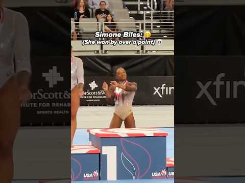 Even her worst days are still dominant😳 #gymnastics #fall #simonebiles #win #vault #sports
