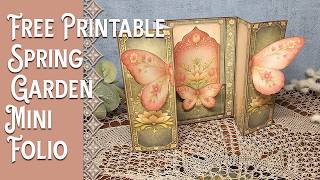 Free Printable   Spring Garden Journal Folio Tutorial