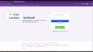 How to open Facebook account with cookies