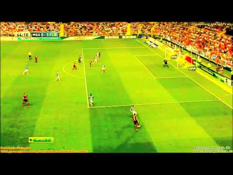 Golazo de Adriano del Barcelona en el partido contra el Malaga - 2013