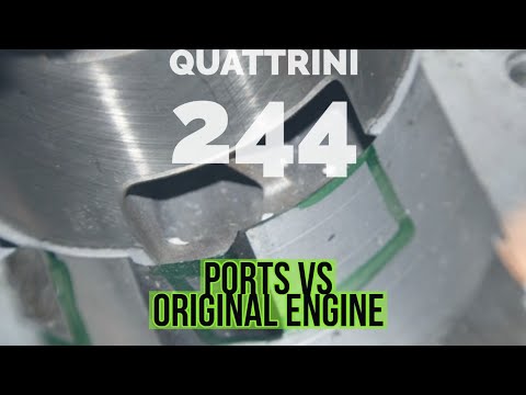 quattrini M244 ports vs  ORIGINAL & malossi ENGINE CASE / FMPguides - Solid PASSion