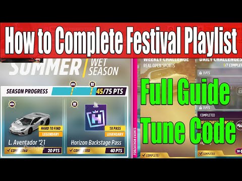 Forza Horizon 5 How to Complete Festival Playlist Summer Season Series 48 Full Guide, Tune Code
