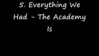 5. Everything We Had - The Academy Is