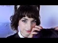 ASMR Maid Gives You Head Massage Hair Brushing Roleplay