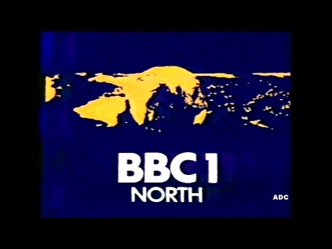 BBC1 North link, slide & trailer (part) 24th July 1980
