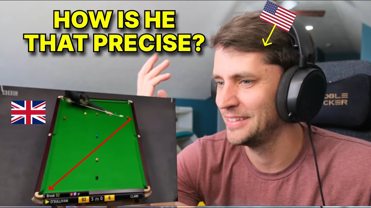 American reacts to Ronnie O'Sullivan best Snooker Shots Ever