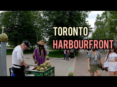 Toronto Walk along the city's Harbourfront July 2021