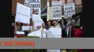 Towcester - Resident protest against 62,000 new houses