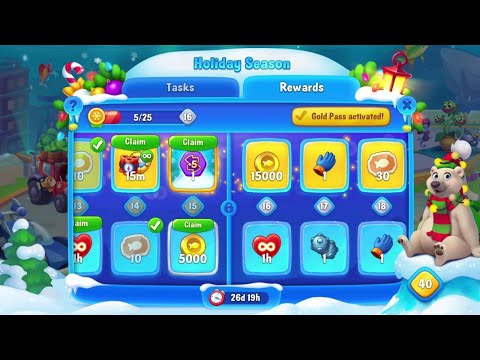 @Fishdom Win Strikes Level 9130 - 9140 Challenge. Holiday Season Event Level 15 Unlocked.