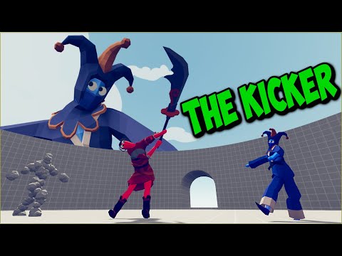 The Kicker vs Every Faction - TABS MODS GAMPLAY