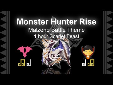 🧛Primordial Malzeno - Scarlet Feast⚔️1 hour battle theme edition [Monster Hunter Rise Sunbreak OST]