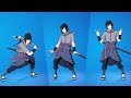 Sasuke uchiha Skin Showcase with Emotes and Dances | fortnite naruto skins