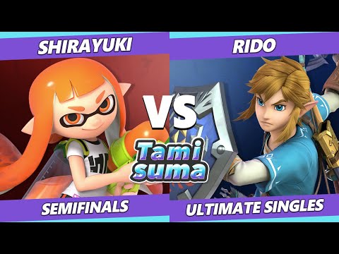 TAMISUMA 242 Semifinals - Rido (Link) Vs. Shirayuki (Inkling) SSBU Smash Ultimate