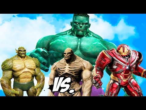 Immortal Hulk vs Abomination vs Hulkbuster vs Huge Abomination Comic - Hulk vs team Abomination