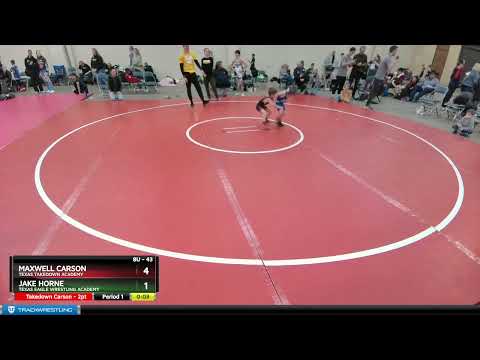 43 Lbs 3rd Place Match - Maxwell Carson, Texas Takedown Academy Vs Jake Horne, Texas Eagle Wrestli