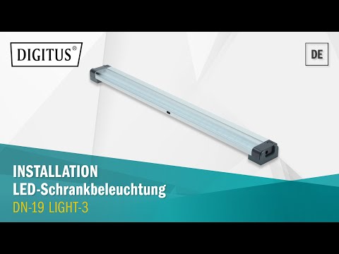 DIGITUS Schrankbeleuchtung 6500K LED 223lm magnetisch video