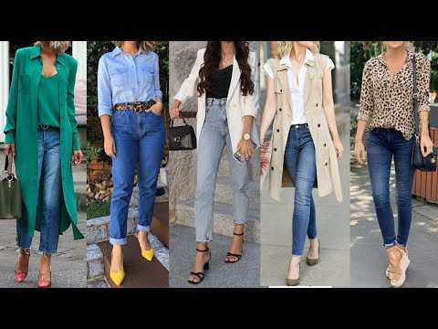 COMBINACIONES con JEANS de MODA 2022/ TENDEENCIAS JEANS 2022 OUTFITS con JEANS en TENDENCIA de MODA