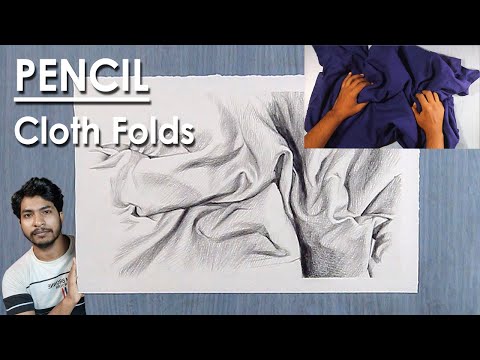 How to Draw Cloth Folds in Pencil | Drapery Drawing Technique