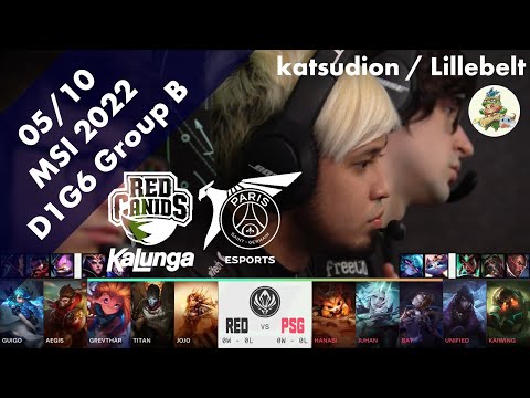 RED(Aegis ウーコン) VS PSG(Kaiwing ノーチラス) D1G6 Group B ハイライト - MSI 2022 Group Stage by YAMA