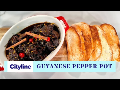 An authentic Guyanese pepper pot