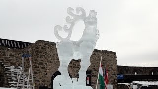 preview picture of video 'Фестиваль ледовых скульптур в Савонлинна'