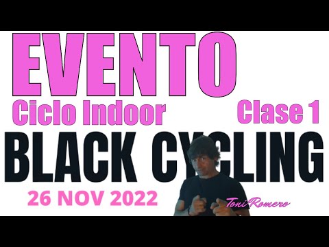 Evento Ciclo Indoor "Black Cycling" Toni Romero