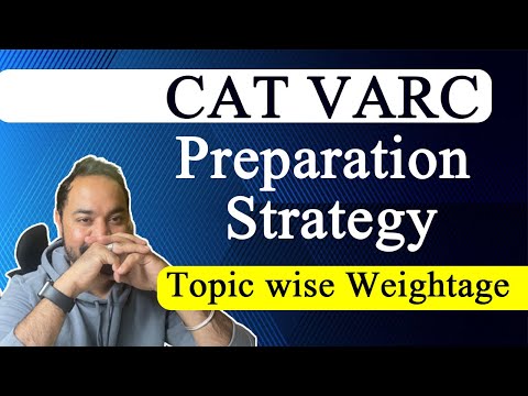 CAT VARC Topic-wise weightage | MBA preparation strategy for Verbal Ability