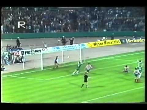 1986 October 2 Werder Bremen West Germany 2 Atletico Madrid Spain 1 UEFA Cup