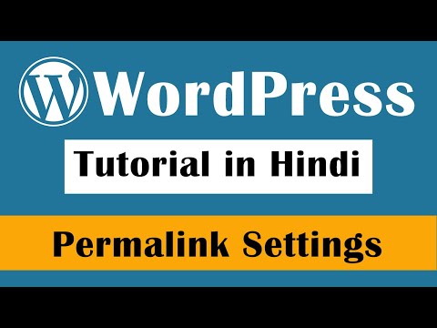 Permalink Settings in wordpress WordPress Tutorial in Hindi Part 34