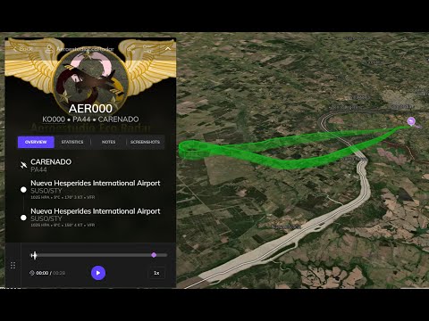 (URG) Aeropuerto Internacional de Nueva Hespérides (SUSO) - PA44 CARENADO