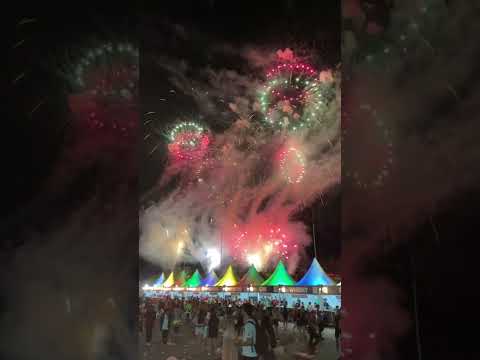 Queima de fogos - Encerramento Lollapalooza Brasil 2022 - Domingo 27/03/2022