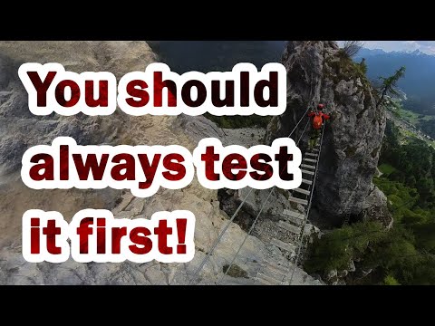 Test your equipment before climbing a Via Ferrata - How to test and inspect your Via Ferrata Set