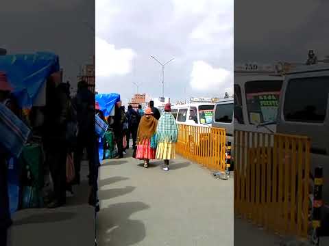 Vista panorámica desde el dron ciudad de alto Lapaz