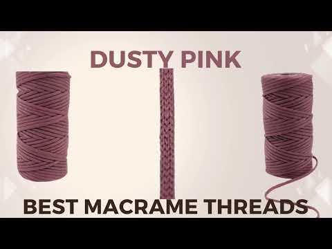 Dusty Pink Round Macrame Crochet Thread