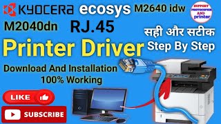 How to Install Keyocera Ecosys M2640idw Printer Drivers | Keyocera M2040dn Printer Install Kare 