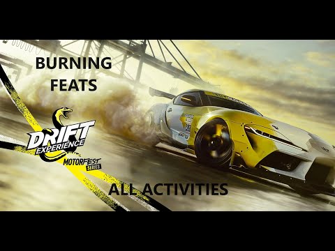 ALL 9 ACTIVITIES!! - BURNING FEATS - DRIFT EXPERIENCE - THE CREW MOTORFEST