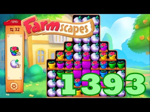 Farmscapes Level 1393 HD Gameplay Walkthrough | 3 - match game | android | ios | pc | GameGo Game