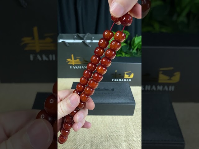 سبحة مسكي عسلي ممزوج بالبني