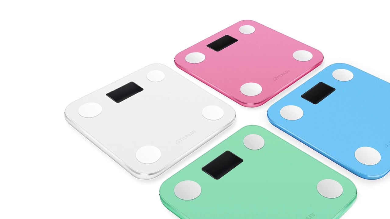 Умные весы YUNMAI color, M1302-BU, голубые уценка 9191