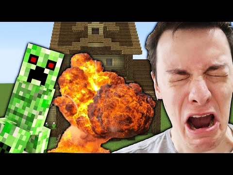 A CREEPER DESTROYED MY HOUSE?!?!? - MEINKRAFT #1 OFFICIAL OMFG SERIES