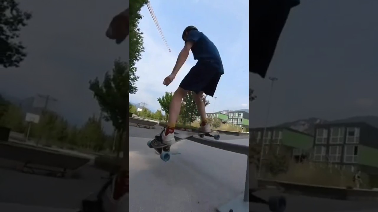 some freestyle from my latest video 🤙Have you seen it?  #freeboard #boardslide #skateboardingday