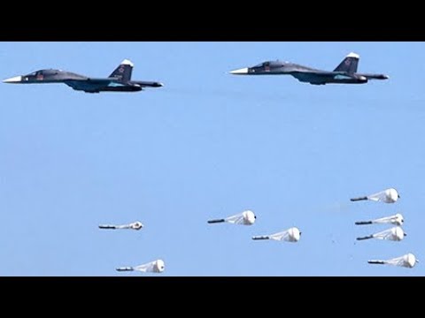 BREAKING 2018 Russian Air Strikes Yarmouk Syrian Israeli Golan Heights Border Raw Footage 7/22/18 Video