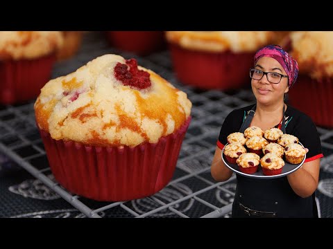 Soft and juicy Raspberry MUFFINS