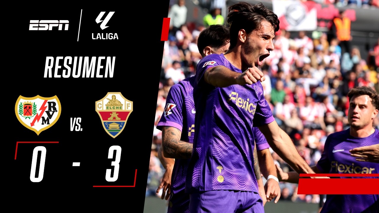 GOL DE REDONDO, ASISTENCIA DE BUONANOTTE Y GOLEADA A DOMICILIO | Rayo Vallecano 0-3 Elche | RESUMEN