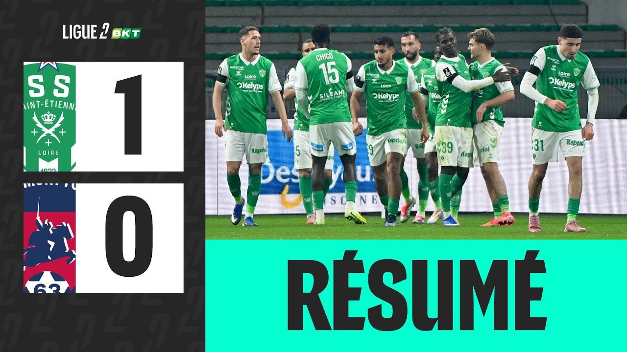 Saint Étienne vs Clermont Foot Highlights