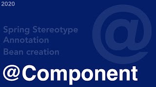 Java Annotations | Spring Annotation | Stereotype Annotation | @Component